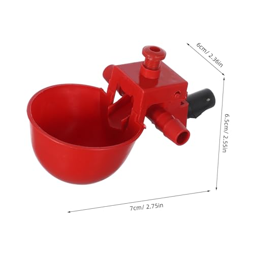 SUPVOX 20 Stück Teiliges Geflügel Trinkschalen mit Einstellbarem Wasservolumen Automatische Tränke für Hühner Tauben Wachteln Robuste Rote Kunststoffschalen für Zufällige Zufällige Farbe SUPVOX 20 Stück Teiliges Geflügel Trinkschalen mit Einstellbarem Wasservolumen Automatische Tränke für Hühner Tauben Wachteln Robuste Rote Kunststoffschalen für Zufällige Zufällige Farbe von Supvox