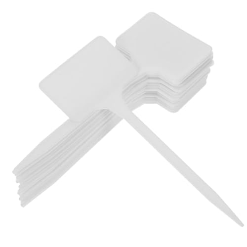 SUPVOX 20 Stück Teiliges Kunststoff Pflanzschilder Wetterfest Pflanzenetiketten Stecketiketten für Garten Topfpflanzen und Blumen Leicht Spitz Zulaufend Langlebig Geeignet für Innen von Supvox