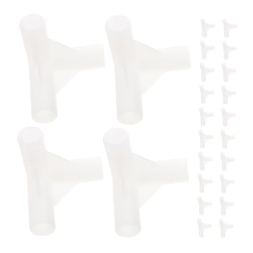 SUPVOX 24 Stück Teiliges Kunststoff Zeltstangenverbinder Eckverbinder für Pavillon Ersatzteile Wetterbeständig Leicht für Outdoor und Garten DIY Zeltgestänge Reparatur von Supvox