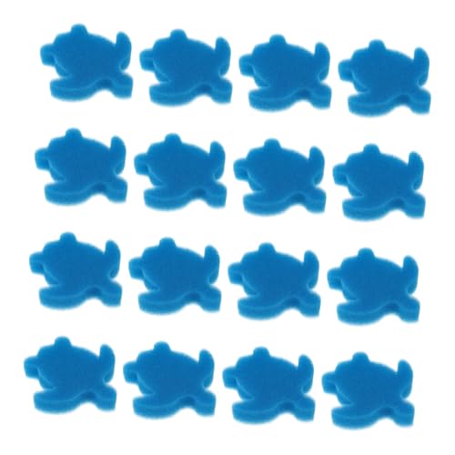 SUPVOX 24 Stück Teiliges Schildkrötenförmiger Filterschwämme für Pool und Teich Ölabsorbierend Wiederverwendbar Einfache Reinigung für Effiziente Wasserfiltration und Ölentfernung von Supvox