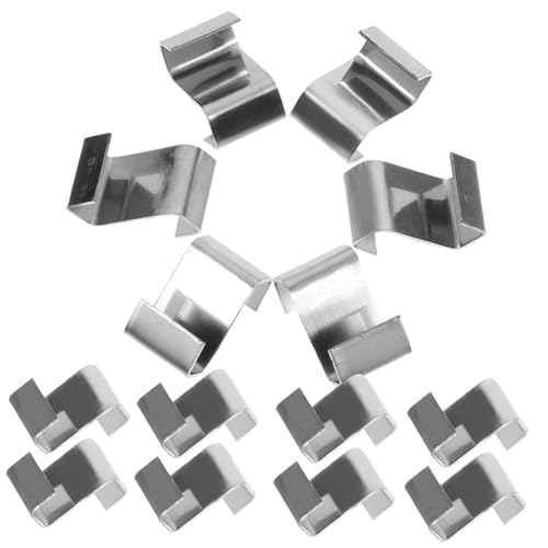 SUPVOX 25 Stück Teiliges Gewächshaus Z Clips aus Edelstahl Rostfreie Glasklammern zur Sicheren Befestigung von Gewächshausscheiben und Regenpaneelen Langlebig Einfach zu Montieren für von Supvox