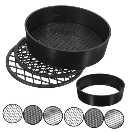 SUPVOX 3 Sätze Teiliges Gartensieb Set mit Austauschbaren Leichtes Bodensieb für Gartenarbeit und Hochbeet Robustes und Steinsieb für Zimmerpflanzen und Schubkarre Filtersieb von Supvox