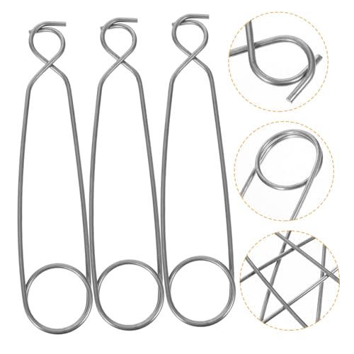 SUPVOX 3 Stück Edelstahl Teiliges Fischmaulspreizer mit Outdoor Kochgeschirr Haken Wasserflaschenhalter Vielseitig für Camping Angeln und Topfaufhängung von Supvox