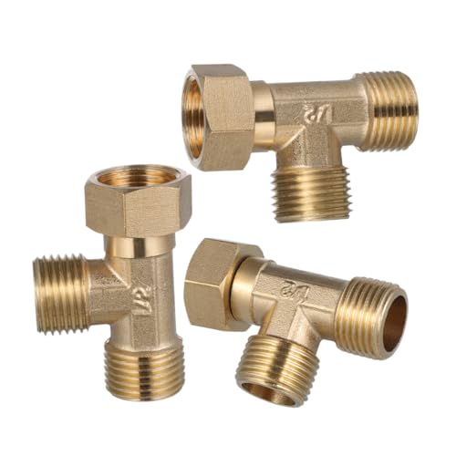 SUPVOX 3 Stück Kupfer Rohradapter Gewinde Wasserleitung Verteiler Dreiwege Kupplung für Solar Warmwasserbereiter Haus und Gewerbe Hohe Präzision Langlebig aus Reinem Kupfer Druck SUPVOX 3 Stück Kupfer Rohradapter Gewinde Wasserleitung Verteiler Dreiwege Kupplung für Solar Warmwasserbereiter Haus und Gewerbe Hohe Präzision Langlebig aus Reinem Kupfer Druck von Supvox