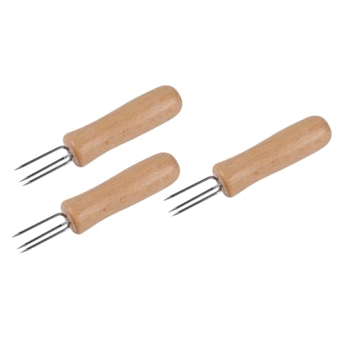 SUPVOX 3 Stück Maisgabeln mit Holzgriff Ergonomische Grillgabeln für Bbq und Camping Robuste Obst und Fingerfood Spieße SUPVOX 3 Stück Maisgabeln mit Holzgriff Ergonomische Grillgabeln für Bbq und Camping Robuste Obst und Fingerfood Spieße von Supvox