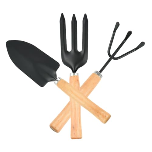 SUPVOX 3 Stück Teiliges Gartenwerkzeug Set mit Handlicher Robustem Holzgriff Leicht und Tragbar Vielseitig für Gartenarbeit und Indoor Gardening für Präzise Pflanzarbeiten und Anfänger SUPVOX 3 Stück Teiliges Gartenwerkzeug Set mit Handlicher Robustem Holzgriff Leicht und Tragbar Vielseitig für Gartenarbeit und Indoor Gardening für Präzise Pflanzarbeiten und Anfänger von Supvox