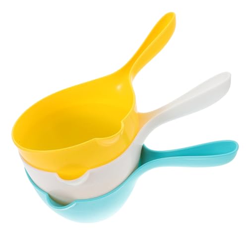 SUPVOX 3 Stück Teiliges Kunststoff Wasserschöpfer Verstärkte Bad und Küchenschöpflöffel mit Ergonomischem Griff Vielseitig für Haushalt und Bad Geeignet Farblich Sortiert Weiß Gelb Blau SUPVOX 3 Stück Teiliges Kunststoff Wasserschöpfer Verstärkte Bad und Küchenschöpflöffel mit Ergonomischem Griff Vielseitig für Haushalt und Bad Geeignet Farblich Sortiert Weiß Gelb Blau von Supvox
