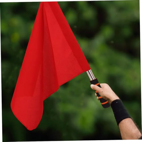 SUPVOX 3 Stück Teiliges Sportsignalflaggen Rot Warnflaggen für Schiedsrichter Verkehrssicherheitsfahnen Langlebig mit Stabilem Griff für Fußball Basketball Rennen SUPVOX 3 Stück Teiliges Sportsignalflaggen Rot Warnflaggen für Schiedsrichter Verkehrssicherheitsfahnen Langlebig mit Stabilem Griff für Fußball Basketball Rennen von Supvox