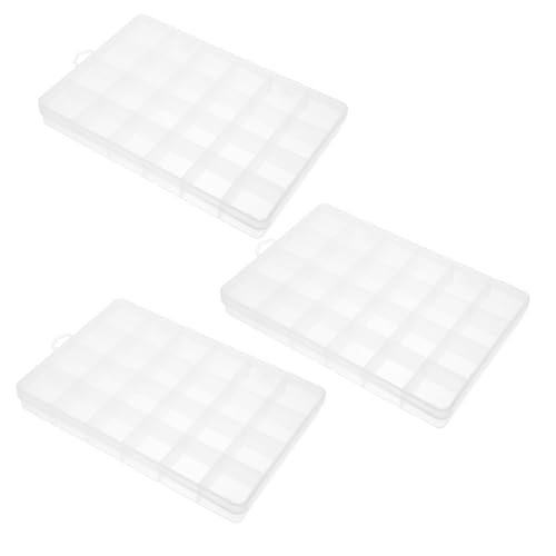 SUPVOX 3 Stück Transparente Aufbewahrungsbox mit Fächern Wandhängend Kleinteile Organizer für Angelzubehör Schmuck und Perlen Robust und Tragbar SUPVOX 3 Stück Transparente Aufbewahrungsbox mit Fächern Wandhängend Kleinteile Organizer für Angelzubehör Schmuck und Perlen Robust und Tragbar von Supvox