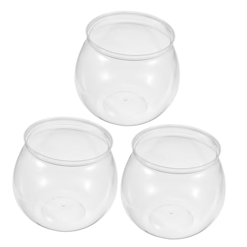 SUPVOX 3 Stück Transparentes Pet Fischglas Klein Robust und Bruchsicher Dekorativer Tisch Aquarium Behälter für Zuhause Büro und Garten für Kleine Fische und Pflanzen SUPVOX 3 Stück Transparentes Pet Fischglas Klein Robust und Bruchsicher Dekorativer Tisch Aquarium Behälter für Zuhause Büro und Garten für Kleine Fische und Pflanzen von Supvox