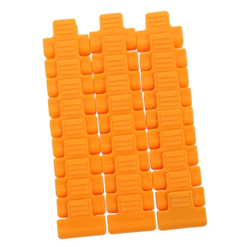 SUPVOX 30 Stück FILM PRESSING CARD Fixing Clip Gewächshaus Rohrschelle strapazierfähige Planenclips Kunststoffklammern Gartenunterstützungsrahmen Reihenabdeckungsclips Abs Gelb von Supvox