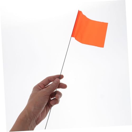 SUPVOX 30 Stück Markierungsfahnen für Garten und Rasen aus Stabilem PVC mit Stahlmast Leuchtend Orange als Bewässerungs Landschaftsmarker Vielseitig Einsetzbar für Vermessung Bau und SUPVOX 30 Stück Markierungsfahnen für Garten und Rasen aus Stabilem PVC mit Stahlmast Leuchtend Orange als Bewässerungs Landschaftsmarker Vielseitig Einsetzbar für Vermessung Bau und von Supvox