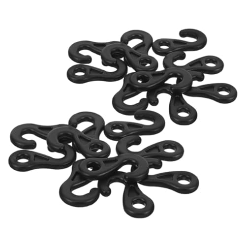 SUPVOX 30 Stück Teiliges Windfeste Kunststoff Haken für Zelte Elastische Seilaufhängung Multifunktionale Outdoor Haken für Zelt Laternen und Abspannseile Verschleißfest und Sicher von Supvox