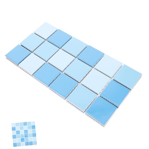 SUPVOX 36 Stück Teiliges Keramisches Fliesenset Quadratische Dekorfliesen mit Hochglänzender Oberfläche Glatte Farbintensive Schwimmbadfliesen Vielseitig für Boden Wand Küche und Bad von Supvox
