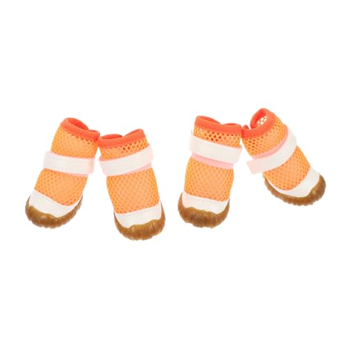 SUPVOX 4 Stück Atmungsaktive Leichte Hundeschuhe Verschleißfest Sommerliche Pfotenschutz Schuhe für Kleine Welpen Bequem und Tragbar zum Schutz vor Verletzungen SUPVOX 4 Stück Atmungsaktive Leichte Hundeschuhe Verschleißfest Sommerliche Pfotenschutz Schuhe für Kleine Welpen Bequem und Tragbar zum Schutz vor Verletzungen von Supvox