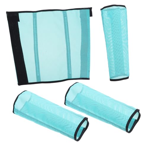 SUPVOX 4 Stück Atmungsaktive Pferde-fliegenstiefel aus Mesh Elastische Beinschützer gegen Insekten Strapazierfähige Netzbeine Tritt Ermüdungsstress bei Pferden von Supvox