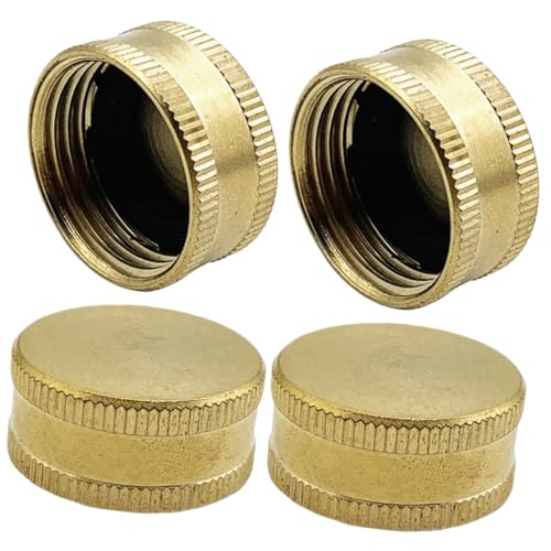 SUPVOX 4 Stück Messing Gartenschlauch Endkappe Weiblicher Gewindeverschluss Langlebig Dichtend Einfach für Außenwasserhahn Schlauchadapter Verteiler Teiliges SUPVOX 4 Stück Messing Gartenschlauch Endkappe Weiblicher Gewindeverschluss Langlebig Dichtend Einfach für Außenwasserhahn Schlauchadapter Verteiler Teiliges von Supvox