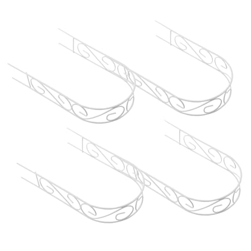 SUPVOX 4 Stück Mini Eisenbogen Rankgitter Pflanzstütze für Kletterpflanzen und Blumen Robust Langlebig Platzsparend für Kleine Gärten Balkone und Topfpflanzen von Supvox