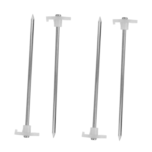 SUPVOX 4 Stück Schwere Zeltheringe aus Rostfreiem Metall Windfeste Camping heringe Wiederverwendbare Kleine Erdanker für Garten und Outdoor Kompakt und Robust für Zelte und Pavillons von Supvox
