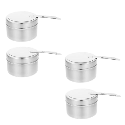 SUPVOX 4 Stück Teiliges Edelstahl Alkoholbrenner Kern Kompakt Hitzebeständig Tragbar als Outdoor Camping Kochofen und Heizgerät für Hotel und Restaurant von Supvox