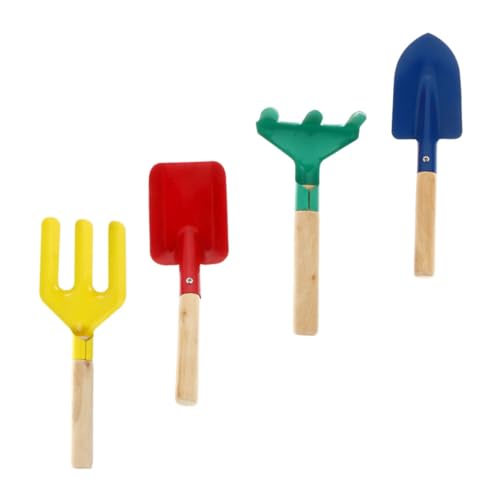 SUPVOX 4 Stück Teiliges Gartengeräte Metall mit Holzgriff Bunte Schaufel Rechen Gabel Sicher für Kleine Hände für Garten Pflanzen und Sandspielzeug Draußen Zufällige Zufällige Farbe SUPVOX 4 Stück Teiliges Gartengeräte Metall mit Holzgriff Bunte Schaufel Rechen Gabel Sicher für Kleine Hände für Garten Pflanzen und Sandspielzeug Draußen Zufällige Zufällige Farbe von Supvox