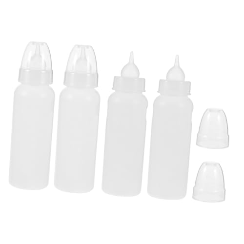 SUPVOX 4 Stück Teiliges Kleine Milchflaschen für Lämmer und Ferkel Wiederverwendbare Tiermilchflaschen aus Festem Material Tragbar und Leicht für Landwirtschaftliche Nutztierfütterung von Supvox
