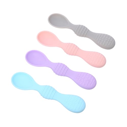 SUPVOX 4 Stück Teiliges Weiche Spitze Ergonomisch Geformt frei Sicher für Erste Selbstfütterung Esslernlöffel für Kleinkinder SUPVOX 4 Stück Teiliges Weiche Spitze Ergonomisch Geformt frei Sicher für Erste Selbstfütterung Esslernlöffel für Kleinkinder von Supvox