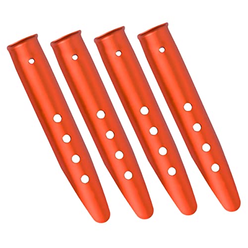SUPVOX 4 Stück Teiliges Zelt Aluminiumheringe U Förmige Zeltnägel mit Hoher Haltekraft für Sand Schnee Boden Langlebige Outdoor Bodenanker für Camping Zelt und Plane von Supvox