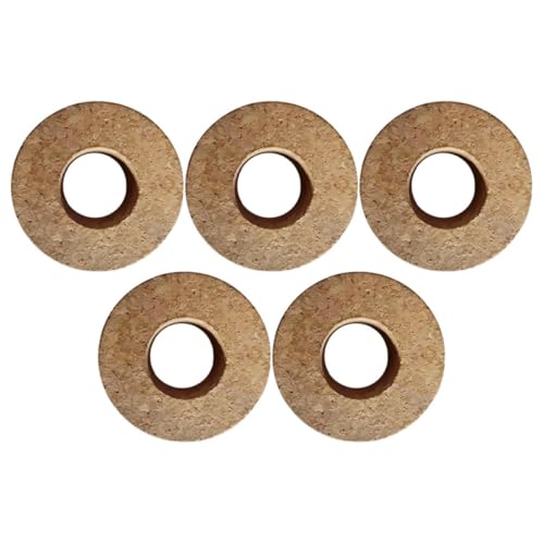 SUPVOX 5 Stück Holzdeckel für Hydroponik Glasvase mit Mittigem Loch für Pflanzenwachstum DIY Wasserzucht Desktop Planter Vielseitig Verwendbar für Verschiedene Glasbehälter von Supvox