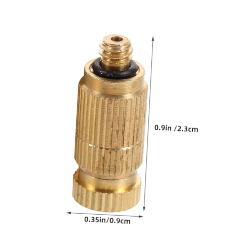 SUPVOX 5 Stück Teiliges Messing Hochdruck Nebeldüsen Antidrip Sprühdüsen für Outdoor Kühlung und Staubschutz Effiziente Bewässerung für Zuchtbetriebe Einfache Installation Langlebig von Supvox