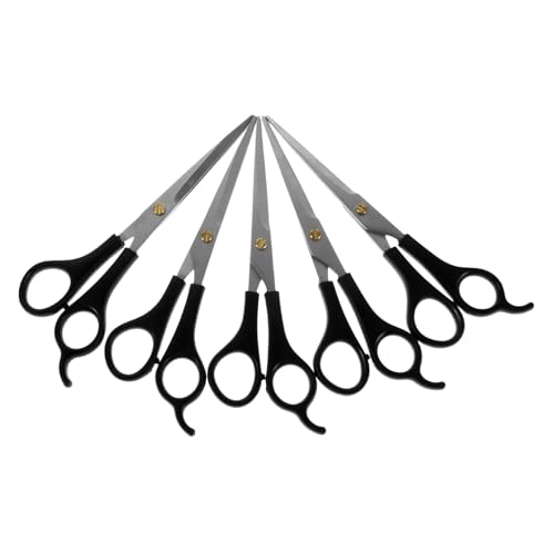 SUPVOX 5 Stück Tierhaarscheren Hundestyling Scheren Tierhaarschneidewerkzeug Tierpflegeschere Professionelle Tierschere Hundehaar Styling Schere Hundepflegeschere Kunststoff von Supvox