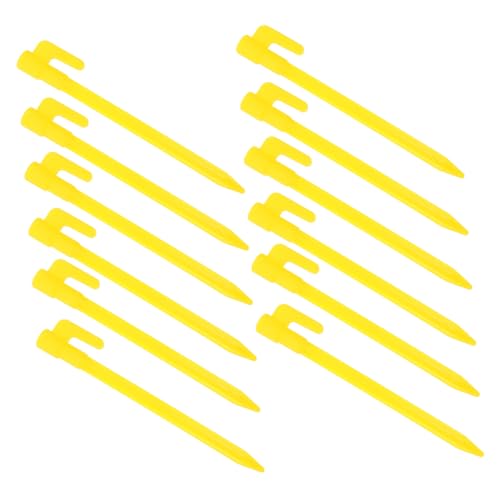 SUPVOX 50 Stück Camping Zelt Heringe Gelb Leicht Belastbar Windfest Bodenanker für Outdoor Zelte Markisen Gartenwiese Robust und Wiederverwendbar SUPVOX 50 Stück Camping Zelt Heringe Gelb Leicht Belastbar Windfest Bodenanker für Outdoor Zelte Markisen Gartenwiese Robust und Wiederverwendbar von Supvox