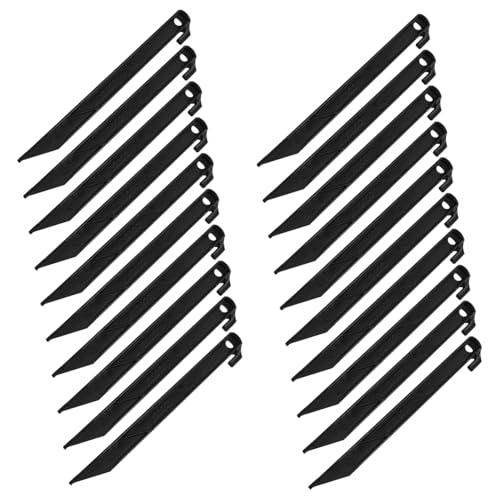 SUPVOX 50 Stück Kunststoff Zelt Heringe Robuste Sturmsichere Bodenanker für Camping Strand Garten Leicht Installieren für Outdoor Zelte Pavillons Picknickdecken von Supvox