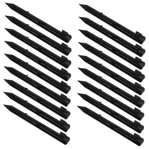 SUPVOX 50 Stück Teiliges Kunststoff Zeltheringe Stabile PP Bodenanker für Camping Garten Strand Robust und Formbeständig Leicht und Tragbar für Outdoor Zeltnägel von Supvox