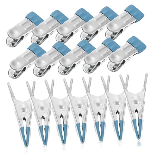 SUPVOX 50 Stück Teiliges Poolabdeckungs Klemmset aus Rostfreiem Metall Windfeste Langlebige Clips mit Rutschfesten PVC Ummantelungen Robust und Korrosionsbeständig für Garten und von Supvox