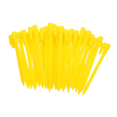 SUPVOX 50 Stück Zeltheringe Gelb Bodenanker Robust Windfest Camping Zeltheringe für Outdoor Zelte Pavillons mit Glatter Oberfläche für Gras und Festen Boden von Supvox