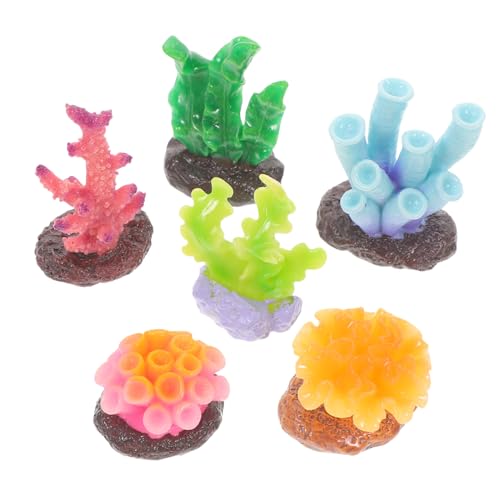 SUPVOX 6 Stück Teiliges Aquarium Korallen Ornament Realistische Bunte Deko für Fischbecken Schadstofffreie Kunstkorallen Natürliche Unterwasserlandschaft Langlebig und Sicher für SUPVOX 6 Stück Teiliges Aquarium Korallen Ornament Realistische Bunte Deko für Fischbecken Schadstofffreie Kunstkorallen Natürliche Unterwasserlandschaft Langlebig und Sicher für von Supvox