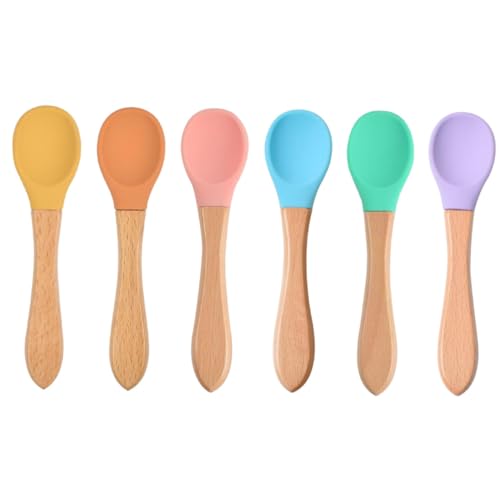 SUPVOX 6 Stück Teiliges Kindersuppenlöffel Handgefertigtem Holzgriff Hitzebeständig Rutschfest und Ergonomisch für Junge Mädchen Füttern und Breiessen Geeignet SUPVOX 6 Stück Teiliges Kindersuppenlöffel Handgefertigtem Holzgriff Hitzebeständig Rutschfest und Ergonomisch für Junge Mädchen Füttern und Breiessen Geeignet von Supvox