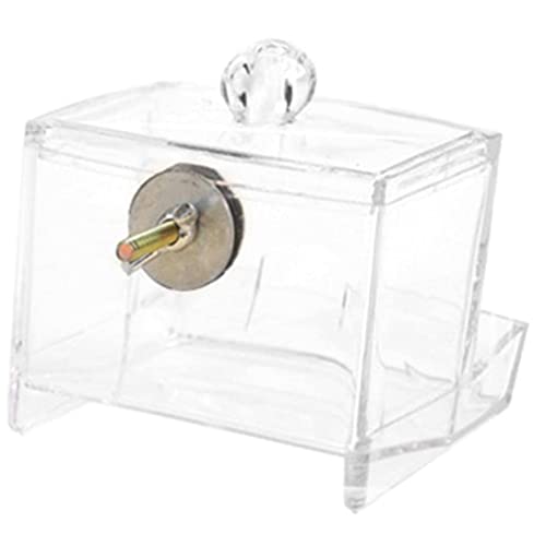 SUPVOX Automatischer Geflügel Futterspender aus Klarem Langlebiger Futtertrog mit Rampendesign für Küken und Kleine Vögel Praktische Futterbox Leicht zu Reinigen und Sicher zu Befestigen von Supvox