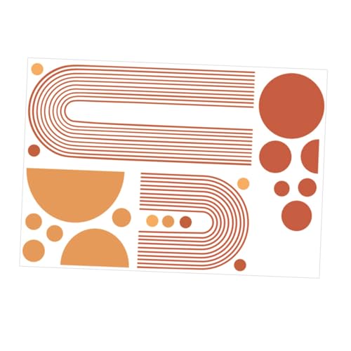 SUPVOX Boho Geometrische Wandtattoo Selbstklebend Entfernbares Wanddekor Für Wohnzimmer Sofa Hintergrund Wandaufkleber PVC Abziehbar Wiederverwendbar von Supvox