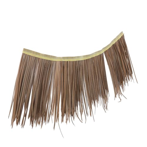 SUPVOX Dekoratives Pe Strohdach Simuliertes Flammhemmendes Garten Dach Wetterbeständig Kühleffekt im Sommer Wärmeschutz im Winter für Garten Terrasse Balkon DIY Gartendeko von Supvox