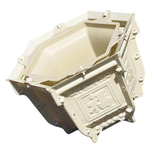 SUPVOX Diy Blumentopf Gießform Kunststoff Sechseckige Pflanzgefäß Silikonform Flexible Wiederverwendbare Bastel Form für Zuhause Büro und Garten Einfache Handhabung Leicht zu Reinigen von Supvox