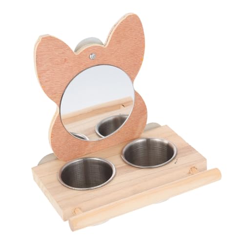 SUPVOX Edelstahl Futterspender mit Spiegel Vogelkäfig Futterautomat Stabile Futter Wasserschale für Wellensittiche Papageien und Andere Ziervögel Praktische Vogelfutterschale SUPVOX Edelstahl Futterspender mit Spiegel Vogelkäfig Futterautomat Stabile Futter Wasserschale für Wellensittiche Papageien und Andere Ziervögel Praktische Vogelfutterschale von Supvox