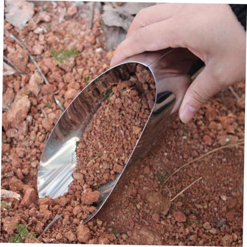 SUPVOX Edelstahl Gartenschaufel mit Integriertem Abseihen Ergonomisch Robust Langlebig zum Graben und Abseihen von Erde Steinen für Gartenarbeit und Sukkulentenpflanzung Mittelgroß SUPVOX Edelstahl Gartenschaufel mit Integriertem Abseihen Ergonomisch Robust Langlebig zum Graben und Abseihen von Erde Steinen für Gartenarbeit und Sukkulentenpflanzung Mittelgroß von Supvox