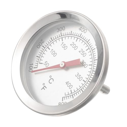 SUPVOX Edelstahl Ofenthermometer mit Großem Display Hitzebeständig Kompaktes Design Präzises Messgerät für Innen und Außentemperatur für Backofen Grill und Bbq Anwendung von Supvox