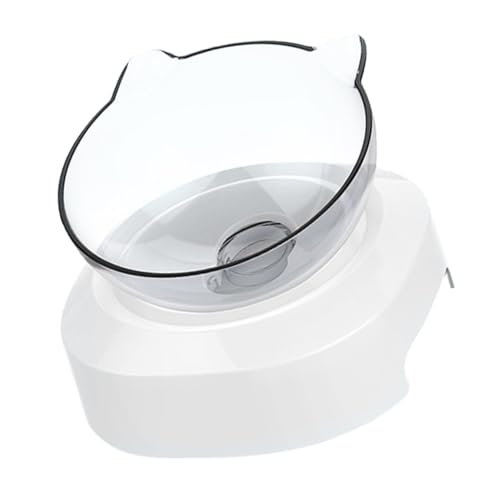 SUPVOX Ergonomischer Haustier Futternapf mit Neigung Stabiler Kunststoffnapf für Katzen und Hunde Schützender Halsbereich rutschfest Vielseitig als Futter und Wassernapf Geeignet von Supvox