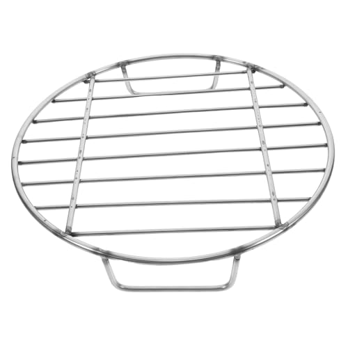 SUPVOX Ersatzrost Rund aus mit Griff Robustes Grillgitter für Holzkohlegrill zum Grillen von Hähnchen und Fisch Praktische Handhabung für Outdoor Bbq und Camping von Supvox