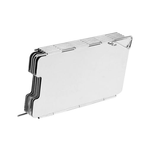 SUPVOX Faltbarer Camping Windschutz für Gaskocher Verstellbar Mini Windschutzset mit Tragetasche Robust Korrosionsbeständig für Outdoor Bbq und Picknick von Supvox