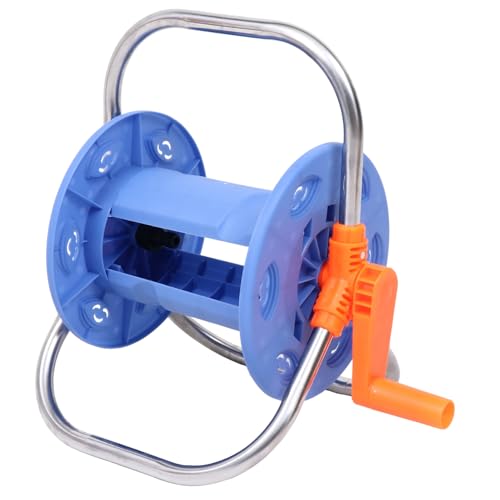 SUPVOX Gartenschlauchaufroller aus Hochwertiger und Rotierender Schlauchaufwickler mit Stabilem Sockel und Tragegriff Platzsparend für Garten Wiese Haushalt und Park von Supvox