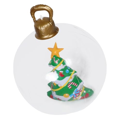SUPVOX Giant Inflatable Weihnachtskugel Klar mit Innenstruktur Schnell Aufblasbare Outdoor Dekoration für Garten Terrasse Vorgarten Vielseitig für Innen Außenbereich Leicht zu Verstauen von Supvox